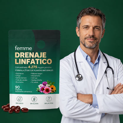Cápsulas blandas de drenaje linfático Femme