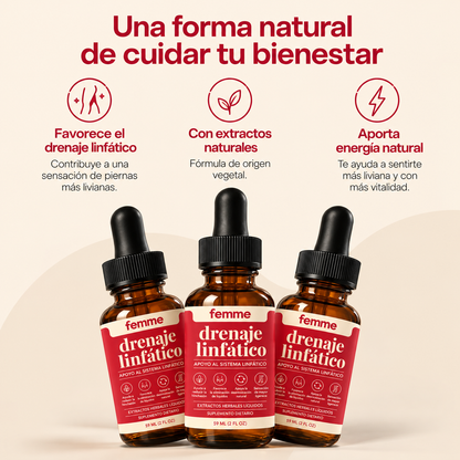 femme – Gotas para el Drenaje Linfático y la Retención de Líquidos