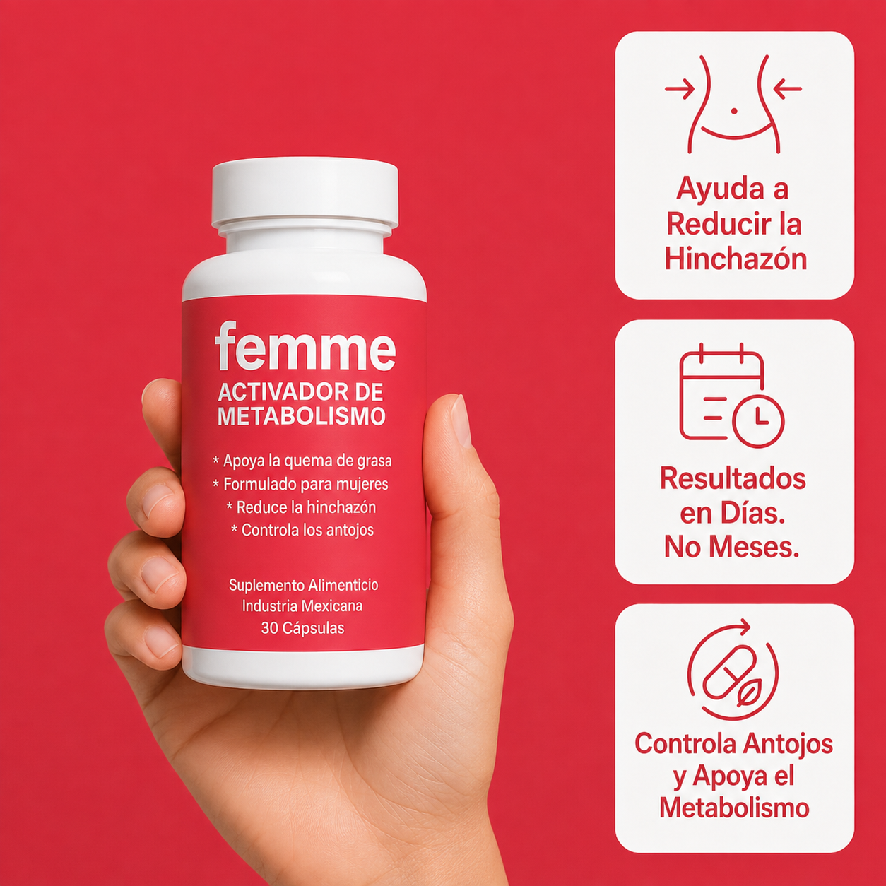 Femme - Recuperá tu figura femenina y energía | 30 cápsulas