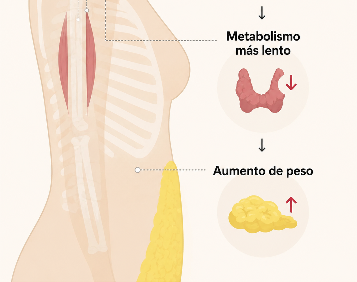 Masa muscular y gasto energético en reposo