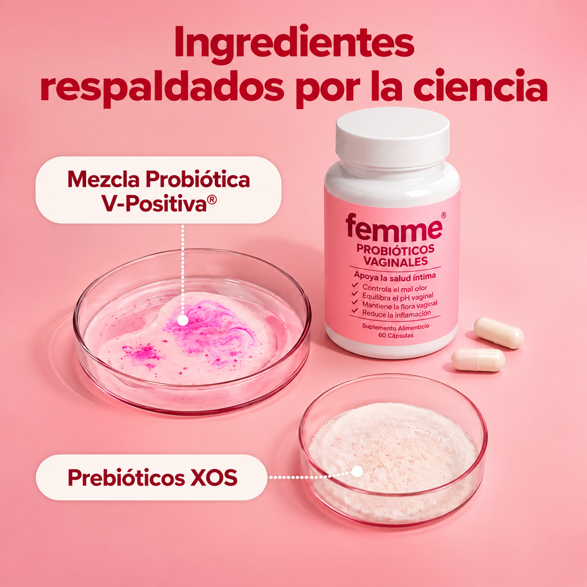 Femme - Cápsulas Probióticos Vaginales