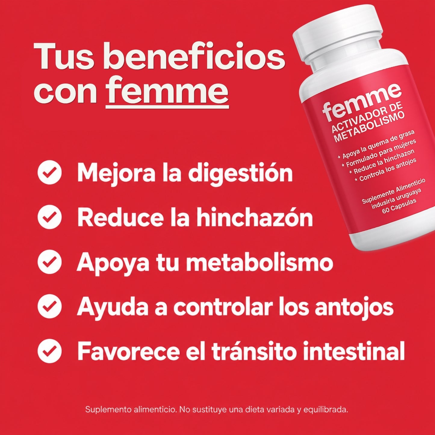 Femme - Recuperá tu figura femenina y energía | 30 cápsulas